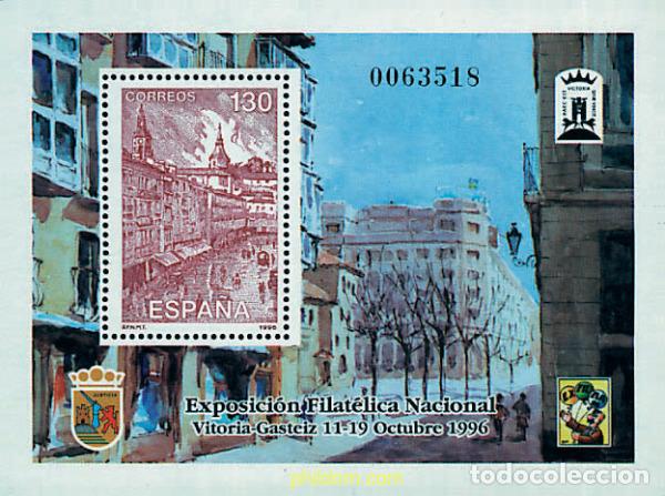 Sellos: 85996 MNH ESPA&Ntilde;A 1996 EXFILNA 96. EXPOSICION FILATELICA NACIONAL
