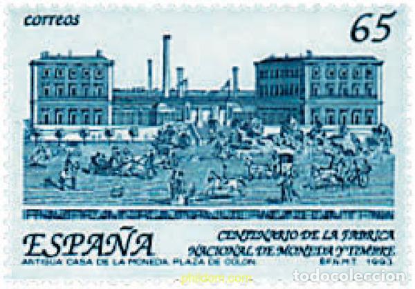 Sellos: 85446 MNH ESPA&Ntilde;A 1993 CENTENARIO DE LA CREACION DE LA FABRICA NACIONAL DE MONEDA Y TIMBRE