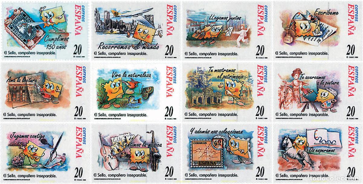 Francobolli: 164373 MNH ESPA&Ntilde;A 1999 CORRESPONDENCIA EPISTOLAR ESCOLAR