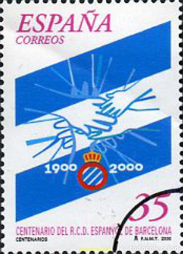 Sellos: 7135 MNH ESPA&Ntilde;A 2000 CENTENARIO DEL R.C.D. ESPA&Ntilde;OL DE BARCELONA