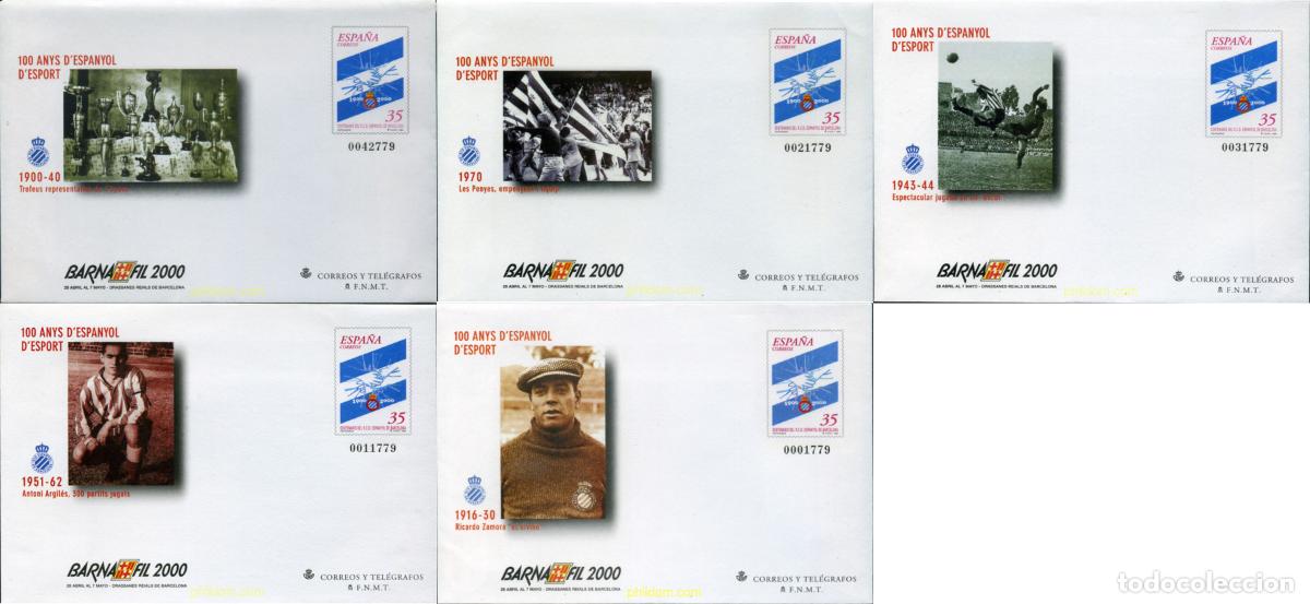 Stamps: 323524 MNH ESPA&Ntilde;A 2000 CENTENARIO DEL R.C.D. ESPA&Ntilde;OL DE BARCELONA