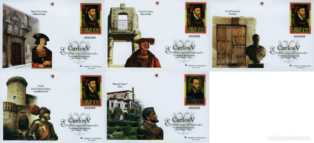 Stamps: 323521 MNH ESPA&Ntilde;A 2000 500 ANIVERSARIO DEL NACIMIENTO DE CARLOS V