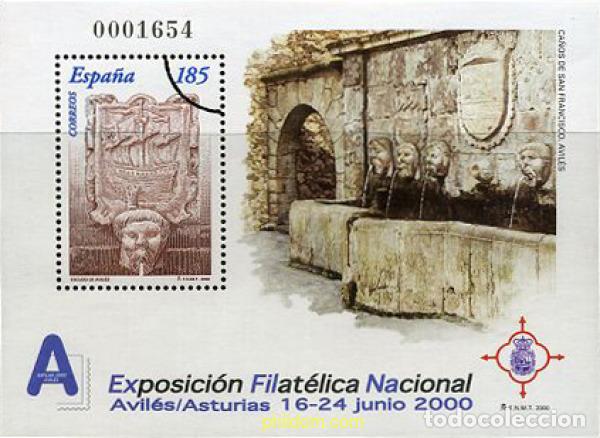 Sellos: 7143 MNH ESPA&Ntilde;A 2000 EXFILNA 2000. EXPOSICION FILATELICA NACIONAL