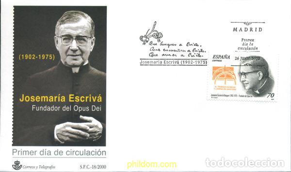 Sellos: 244560 MNH ESPA&Ntilde;A 2000 JOSEMARIA ESCRIVA DE BALAGUER