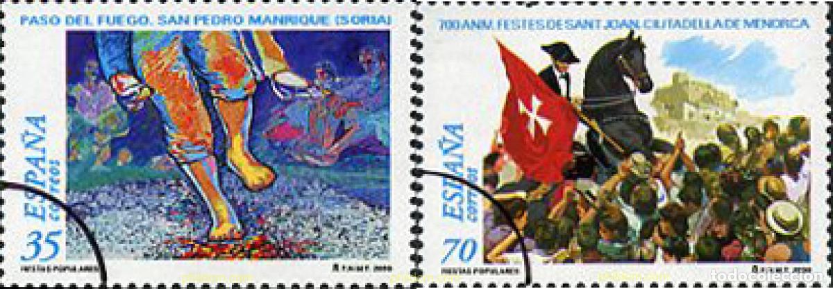 Sellos: 7146 MNH ESPA&Ntilde;A 2000 FIESTAS POPULARES