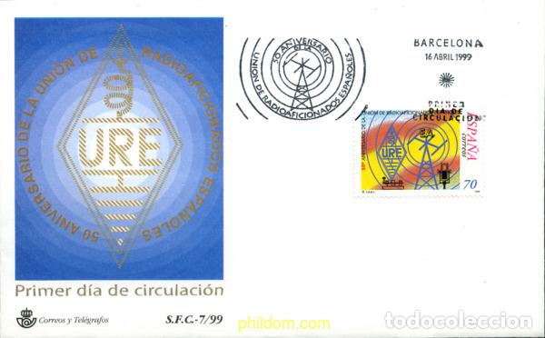 Francobolli: 244547 MNH ESPA&Ntilde;A 1999 50 ANIVERSARIO DE LA UNION DE RADIOAFICIONADOS ESPA&Ntilde;OLES