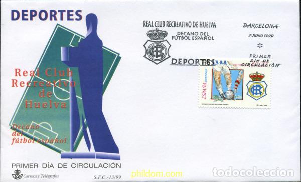 Francobolli: 250428 MNH ESPA&Ntilde;A 1999 REAL CLUB RECREATIVO DE HUELVA