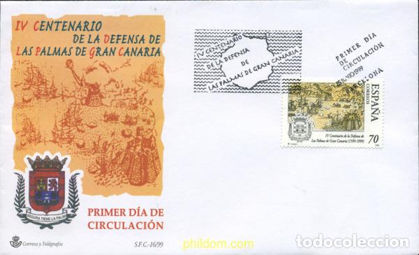 Francobolli: 250429 MNH ESPA&Ntilde;A 1999 4 CENTENARIO DE LA DEFENSA DE LAS PALMAS DE GRAN CANARIA
