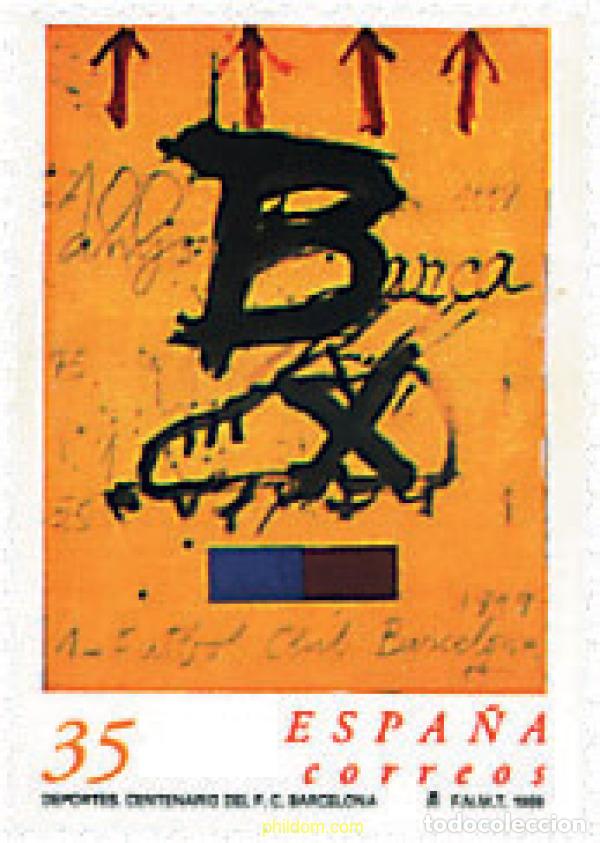 Timbres: 83013 MNH ESPA&Ntilde;A 1999 CENTENARIO DEL FUTBOL CLUB BARCELONA