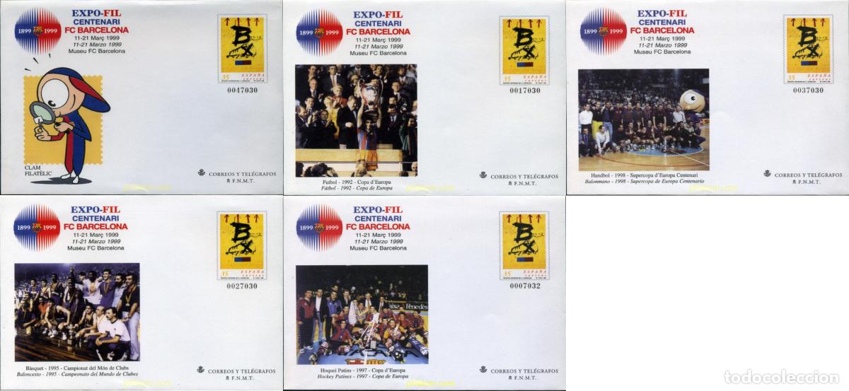Timbres: 323526 MNH ESPA&Ntilde;A 1999 CENTENARIO DEL FUTBOL CLUB BARCELONA