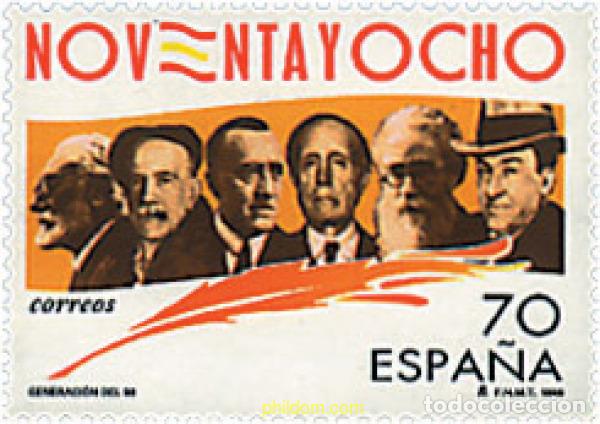 Sellos: 83187 MNH ESPA&Ntilde;A 1998 GENERACION DEL 98