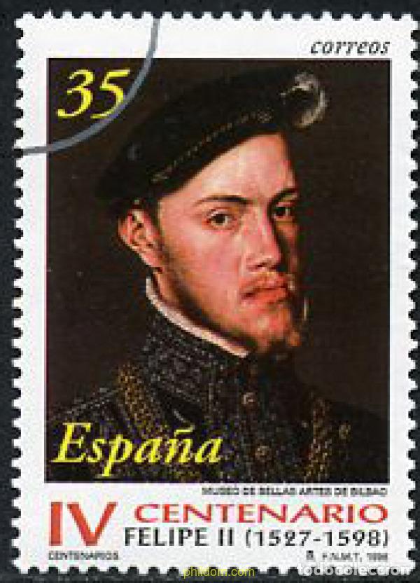 Sellos: 7190 MNH ESPA&Ntilde;A 1998 400 ANIVERSARIO DE LA MUERTE DEL REY FELIPE II