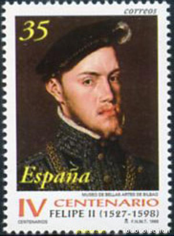 Sellos: 83194 MNH ESPA&Ntilde;A 1998 400 ANIVERSARIO DE LA MUERTE DEL REY FELIPE II