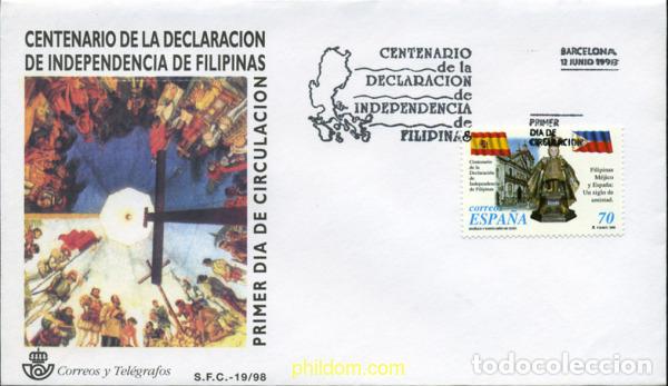 Stamps: 250450 MNH ESPA&Ntilde;A 1998 CENTENARIO DE LA DECLARACION DE LA INDEPENDENCIA DE FILIPINAS