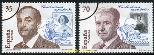 Stamps: 7191 MNH ESPA&Ntilde;A 1998 GRABADORES ESPA&Ntilde;OLES