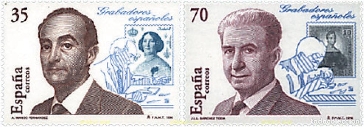 Stamps: 83195 MNH ESPA&Ntilde;A 1998 GRABADORES ESPA&Ntilde;OLES