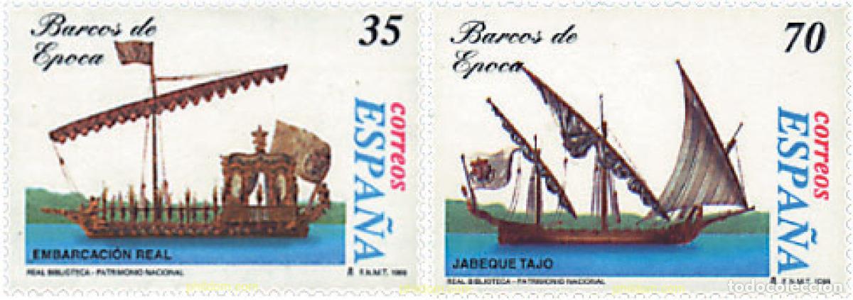 Stamps: 83190 MNH ESPA&Ntilde;A 1998 BARCOS DE EPOCA