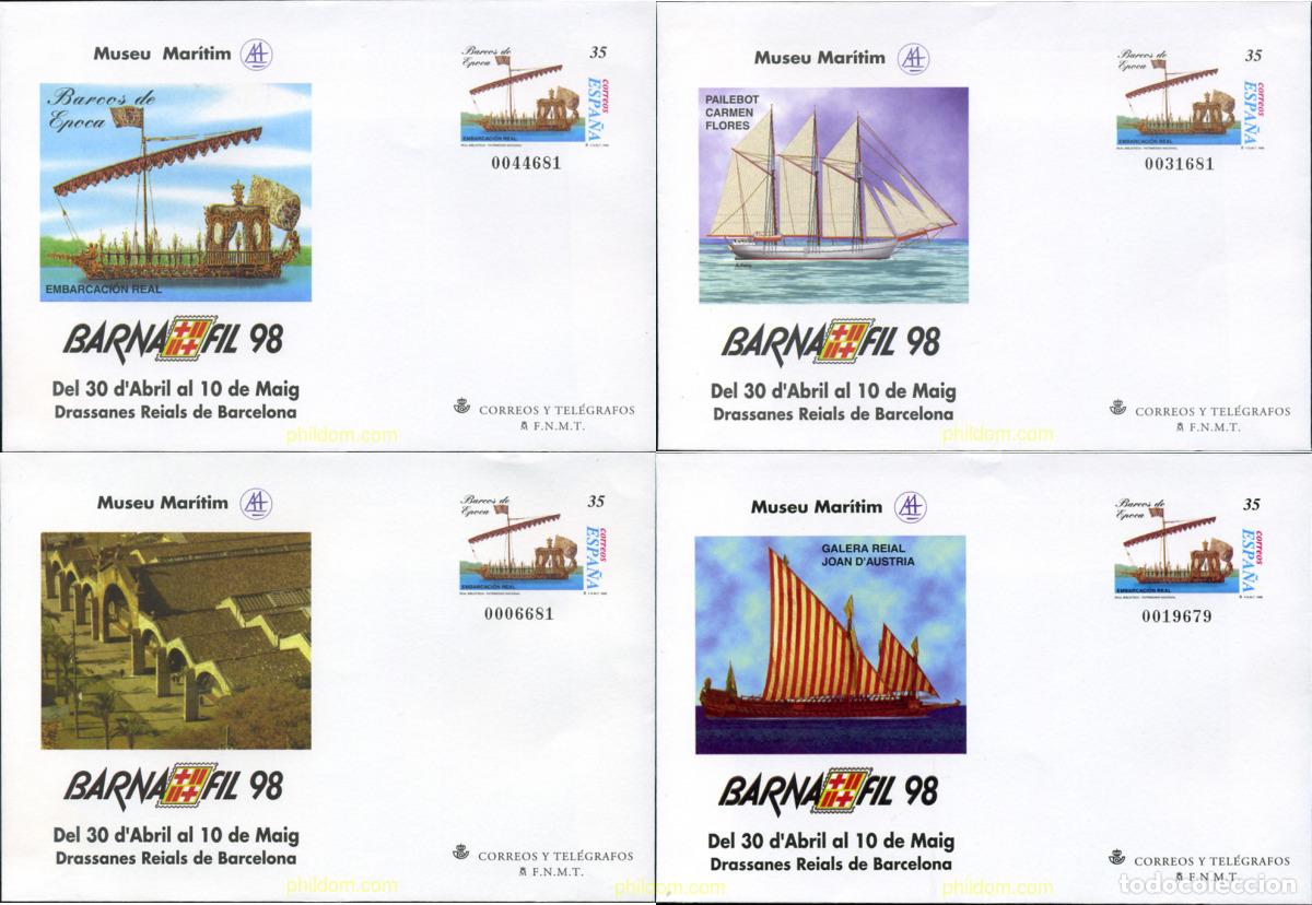 Stamps: 343513 MNH ESPA&Ntilde;A 1998 BARCOS DE EPOCA