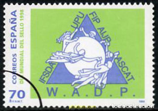 Timbres: 7198 MNH ESPA&Ntilde;A 1998 DIA MUNDIAL DEL SELLO