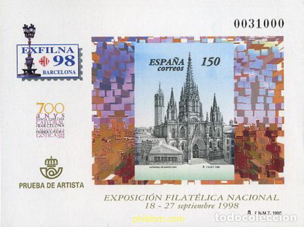 Briefmarken: 21895 MNH ESPA&Ntilde;A 1998 EXFILNA 98. EXPOSICION FILATELICA NACIONAL