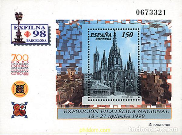 Briefmarken: 85661 MNH ESPA&Ntilde;A 1998 EXFILNA 98. EXPOSICION FILATELICA NACIONAL
