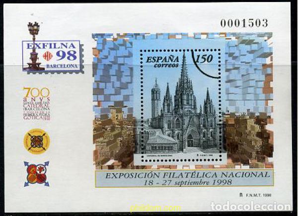 Briefmarken: 208418 MNH ESPA&Ntilde;A 1998 EXFILNA 98. EXPOSICION FILATELICA NACIONAL