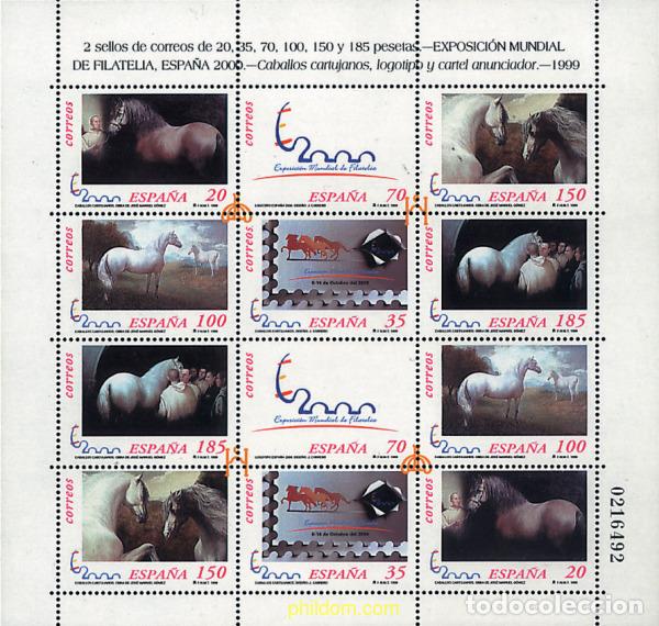 Sellos: 83165 MNH ESPA&Ntilde;A 1999 ESPA&Ntilde;A 2000. EXPOSICION FILATELICA INTERNACIONAL