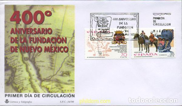 Sellos: 250451 MNH ESPA&Ntilde;A 1998 400 ANIVERSARIO DE LA FUNDACION DE NUEVO MEXICO