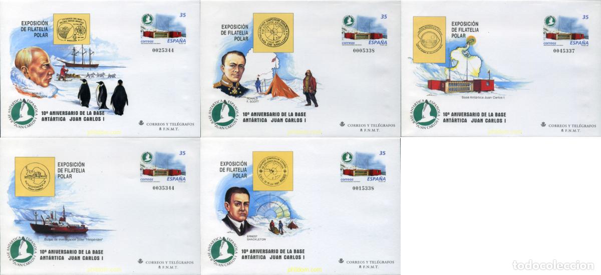 Timbres: 323648 MNH ESPA&Ntilde;A 1998 10 ANIVERSARIO DE LA BASE ANTARTICA JUAN CARLOS I
