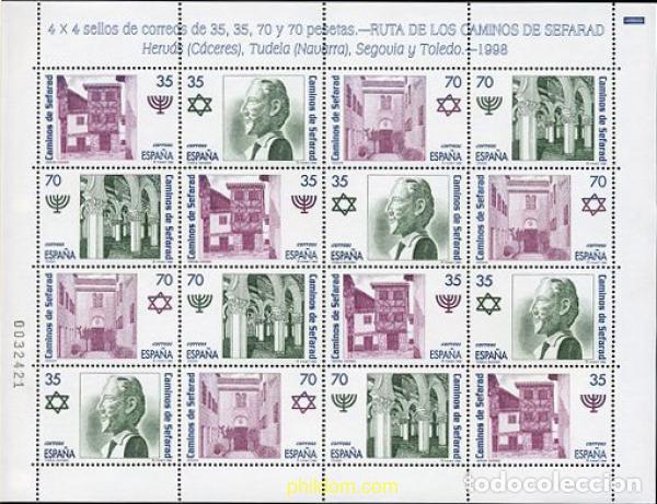 Timbres: 210940 MNH ESPA&Ntilde;A 1998 RUTA DE LOS CAMINOS DE SEFARAD