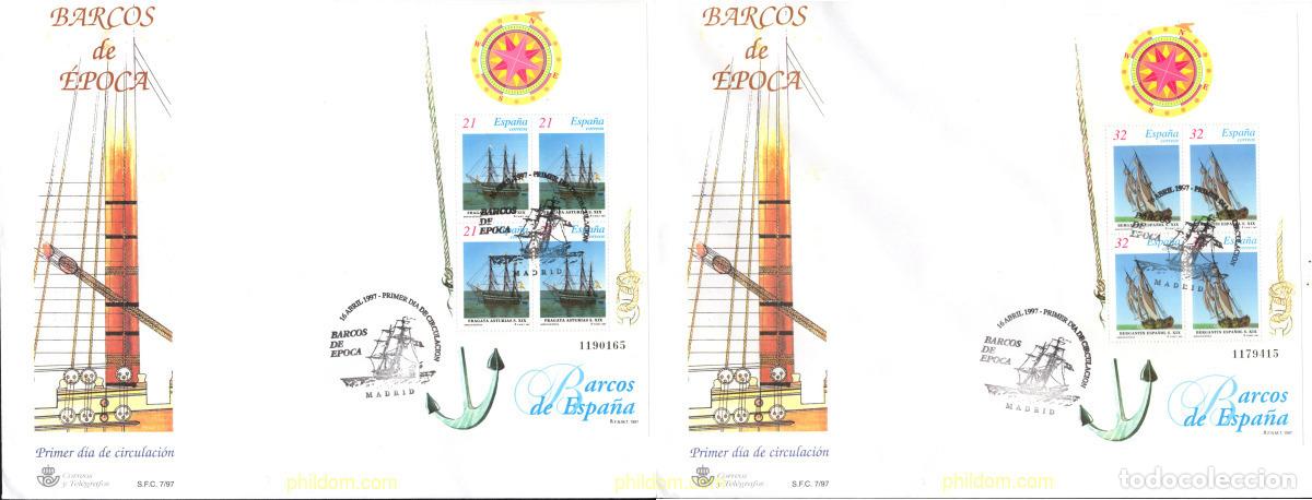 Timbres: 419307 MNH ESPA&Ntilde;A 1997 NAVES ESPA&Ntilde;OLAS DE EPOCA