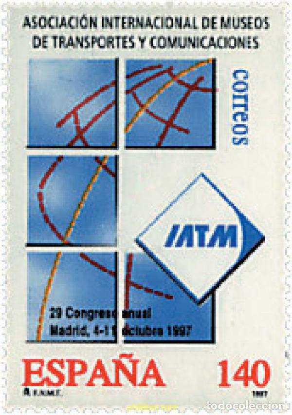 Sellos: 83259 MNH ESPA&Ntilde;A 1997 29 CONGRESO DE LA ASOCIACION INTERNACIONAL DE MUSEOS DE TRANSPORTES Y COMUNI