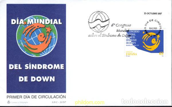 Timbres: 419327 MNH ESPA&Ntilde;A 1997 6 CONGRESO MUNDIAL SOBRE EN SINDROME DE DOWN