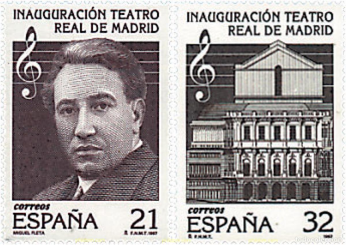 Sellos: 83261 MNH ESPA&Ntilde;A 1997 REAPERTURA DEL TEATRO REAL DE MADRID