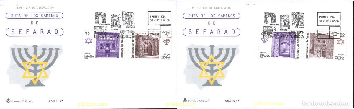 Sellos: 419330 MNH ESPA&Ntilde;A 1997 RUTA DE LOS CAMINOS DE SEFARAD