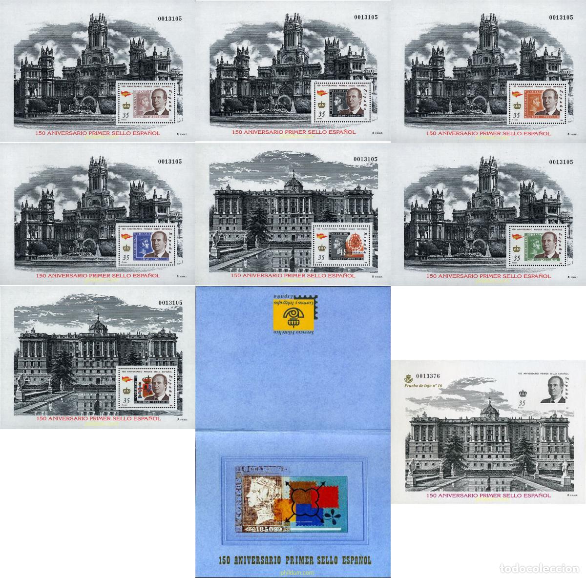 Sellos: 213569 MNH ESPA&Ntilde;A 2000 150 ANIVERSARIO DEL PRIMER SELLO ESPA&Ntilde;OL