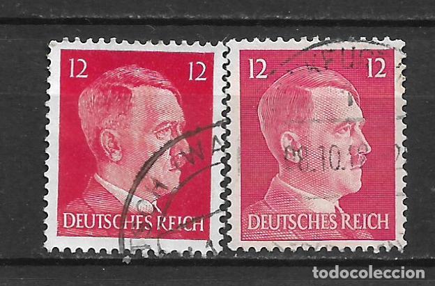 Sellos: alemania reich 1941 michel 788 + 827 usado - 34/19