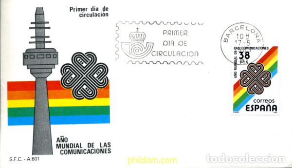 Sellos: 261382 MNH ESPA&Ntilde;A 1983 A&Ntilde;O MUNDIAL DE LAS COMUNICACIONES