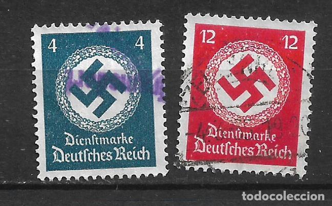 Sellos: alemania reich marcas 1934/38 michel 133+138 usado - 34/19