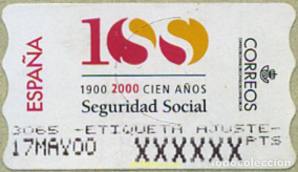 Sellos: 273464 MNH ESPA&Ntilde;A 2000 CIEN A&Ntilde;OS DE SEGURIDAD SOCIAL