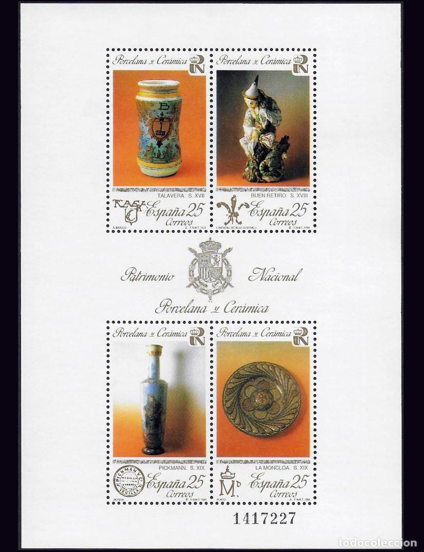 Stamps: HB Espa&ntilde;a, 1991 | Porcelana y Cer&aacute;mica (Ceramics) | Ed: 3115, Yv: B73, Mi: B40 MNH **