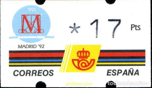 Timbres: 117159 MNH ESPA&Ntilde;A 1992 MADRID CAPITAL MUNDIAL DE LA CULTURA