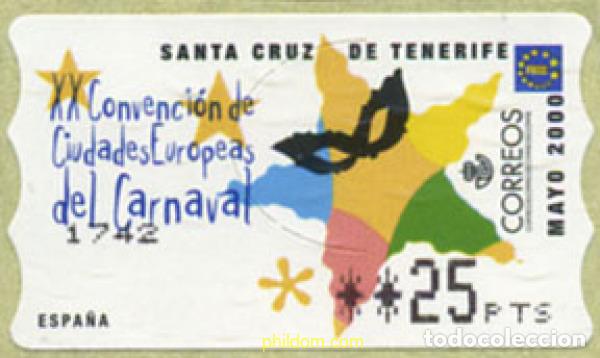 Sellos: 251669 MNH ESPA&Ntilde;A 2000 20 CONVENCION DE CIUDADES EUROPEAS DEL CARNAVAL