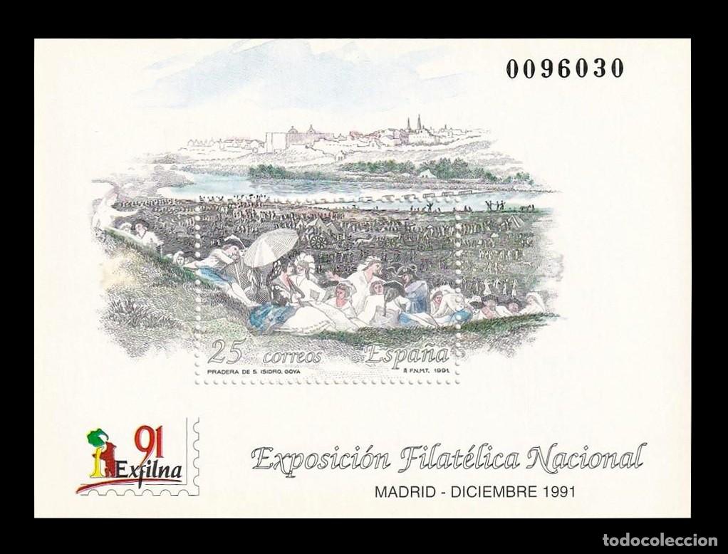 Sellos: HB Espa&ntilde;a, 1991 | EXFILNA &acute;91 (Goya) | Ed: 3145, Yv: B47, Mi: B41 MNH **