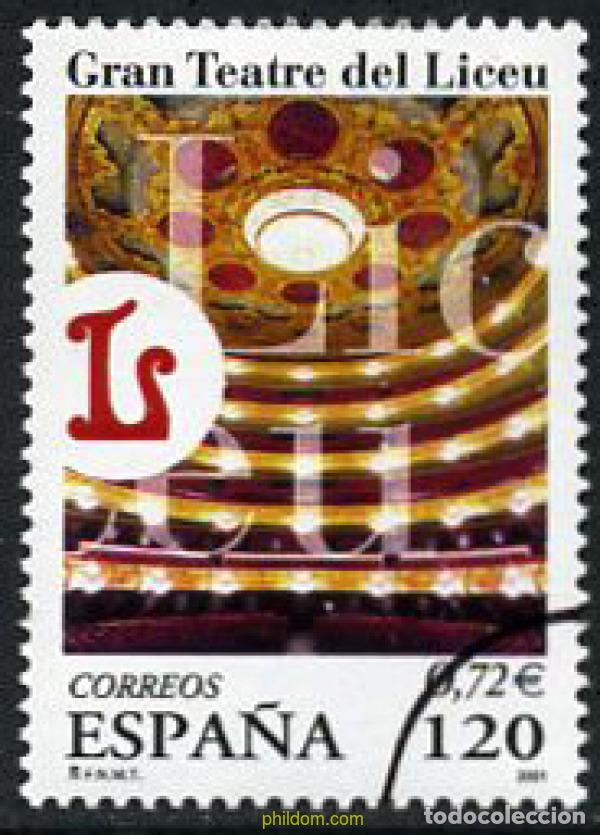 Sellos: 208337 MNH ESPA&Ntilde;A 2001 GRAN TEATRE DEL LICEU