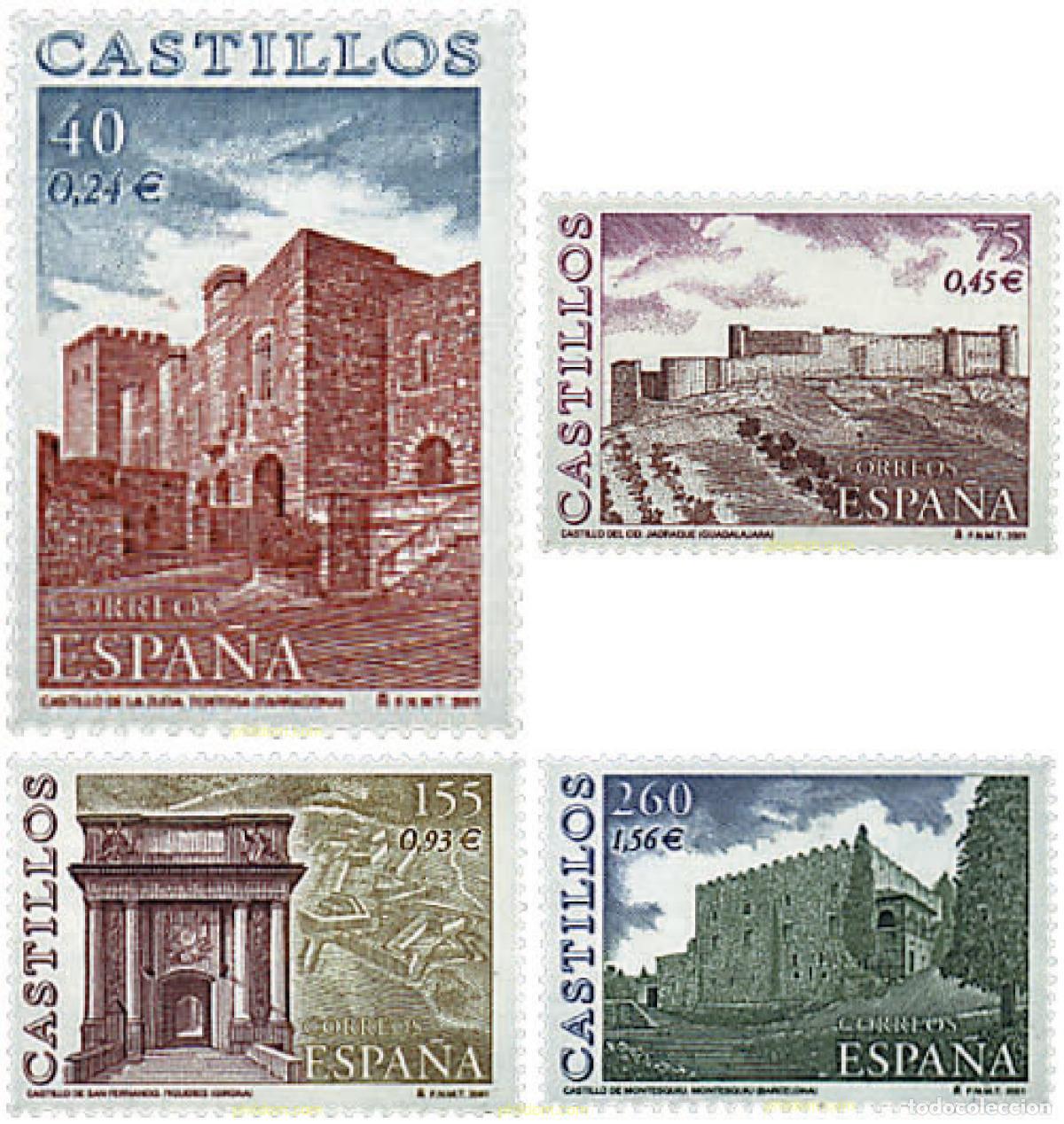 Sellos: 82943 MNH ESPA&Ntilde;A 2001 CASTILLOS ESPA&Ntilde;OLES