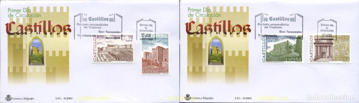 Sellos: 250279 MNH ESPA&Ntilde;A 2001 CASTILLOS ESPA&Ntilde;OLES