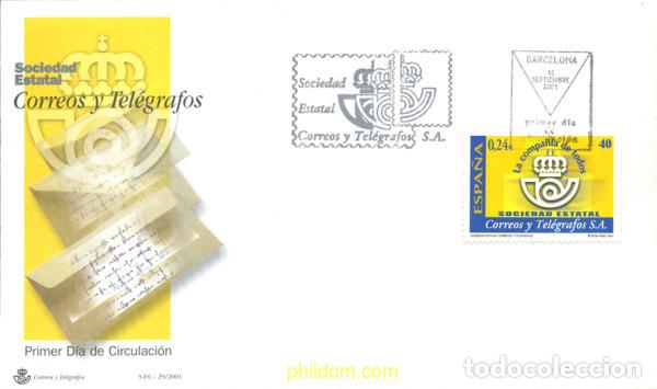 Sellos: 244659 MNH ESPA&Ntilde;A 2001 SOCIEDAD ESTATAL CORREOS Y TELEGRAFOS S.A.