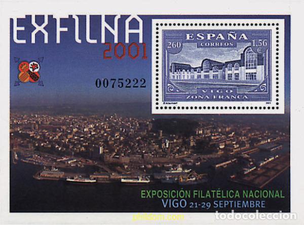 Sellos: 85677 MNH ESPA&Ntilde;A 2001 EXFILNA 2001. EXPOSICION FILATELICA NACIONAL
