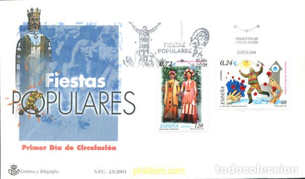 Sellos: 244650 MNH ESPA&Ntilde;A 2001 FIESTAS POPULARES